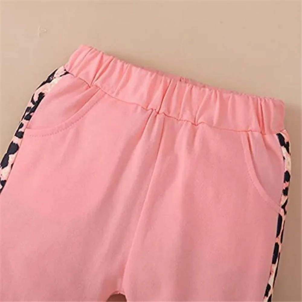 Baby Girls Hoodie Sweatshirt Pants Headband Clothing Set, Peach